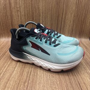 Altra Provision 6 Road Running Shoes Mens Size 8.5 EUR 42 Light Blue Black Red